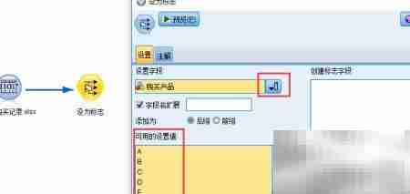 SPSS Modeler设为标志技巧