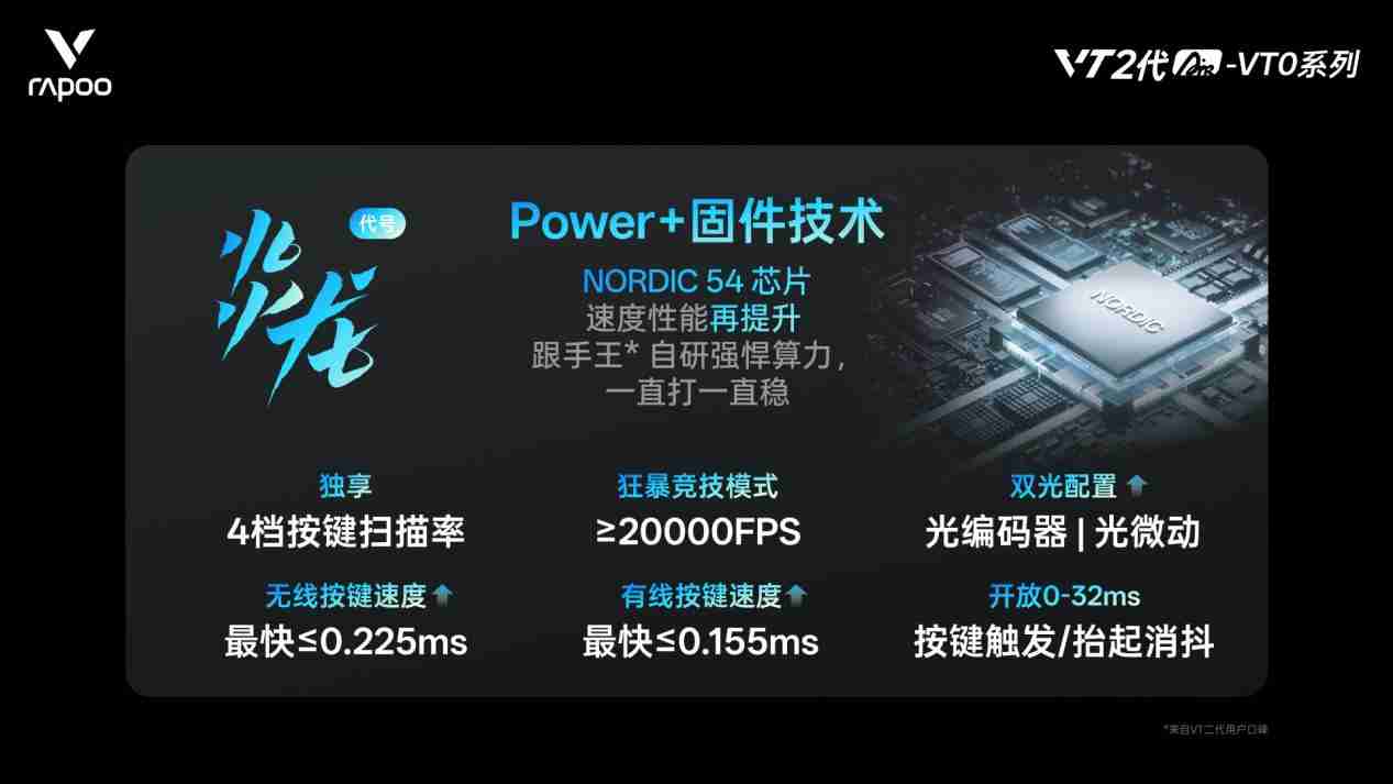 雷柏VT0Air MAX无线电竞鼠标,轻约39g的“双光”配置