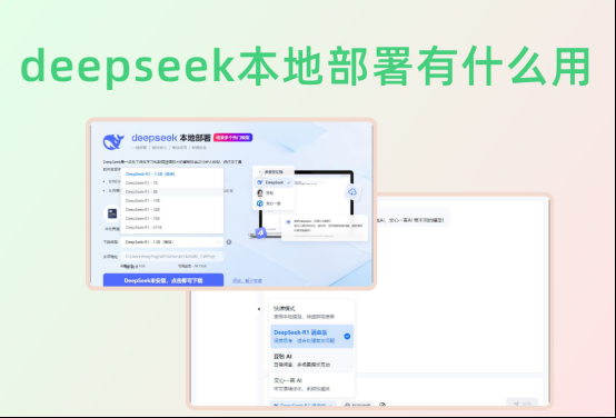 deepseek本地部署有什么用？解锁 DeepSeek 本地部署