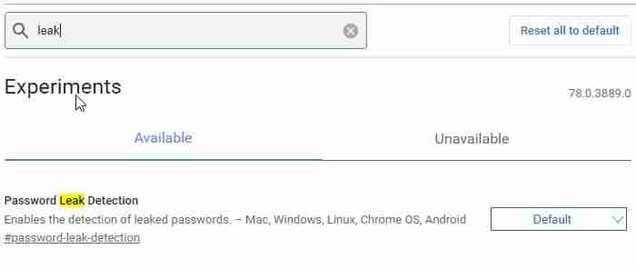 Google Chrome 76集成泄露密码检测功能