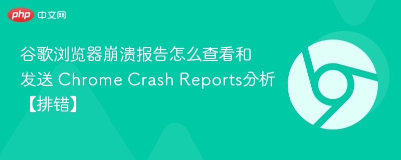 谷歌浏览器崩溃报告怎么查看和发送 Chrome Crash Reports分析【排错】