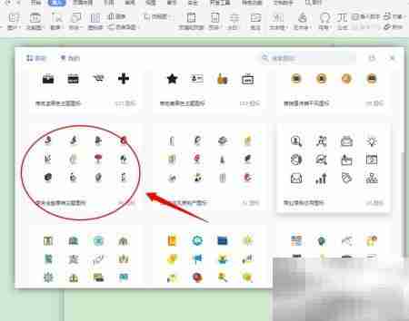DOC插入商务金融图标指南