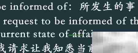 be informed of用法解析