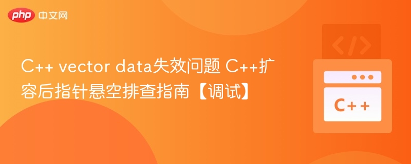 C++ vector data失效问题 C++扩容后指针悬空排查指南【调试】