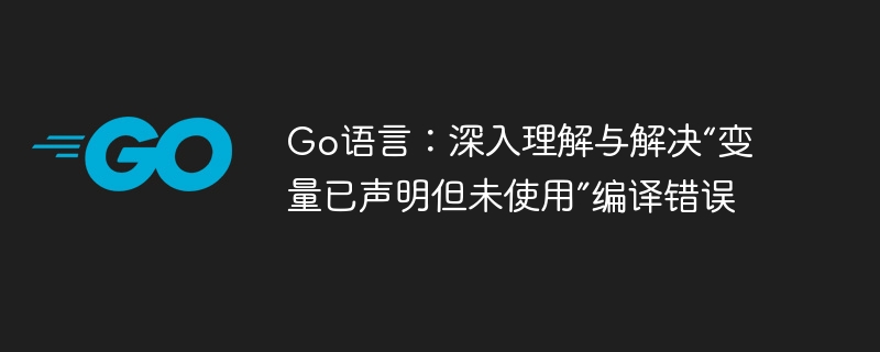 Go语言变量未使用错误解决方法