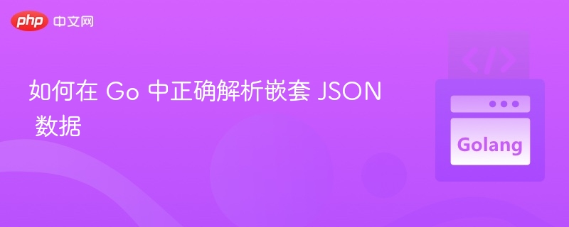 Go 中嵌套 JSON 解析方法详解