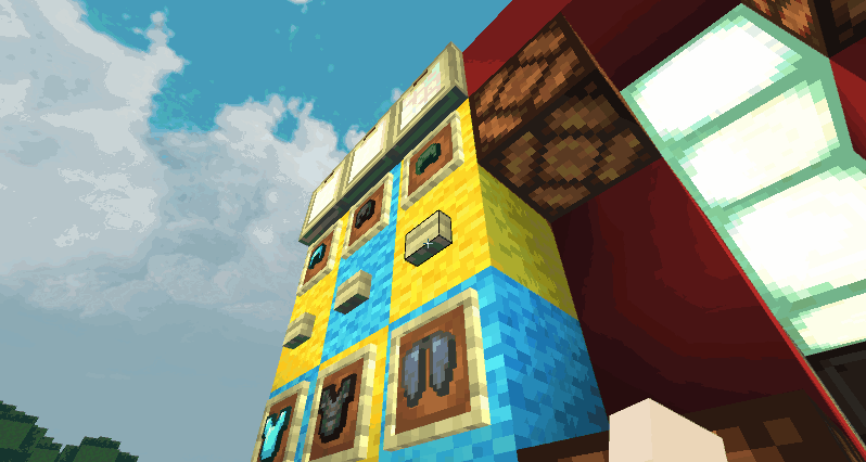 《我的世界：移动版》自选换装间搭建教程