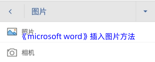 《Microsoft Word》插入图片方法