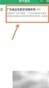 微信申领出生证明指南