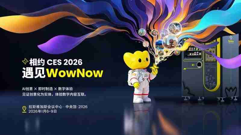 WowNow 即将亮相 CES 2026：以AI 柔性制造连接消费创意