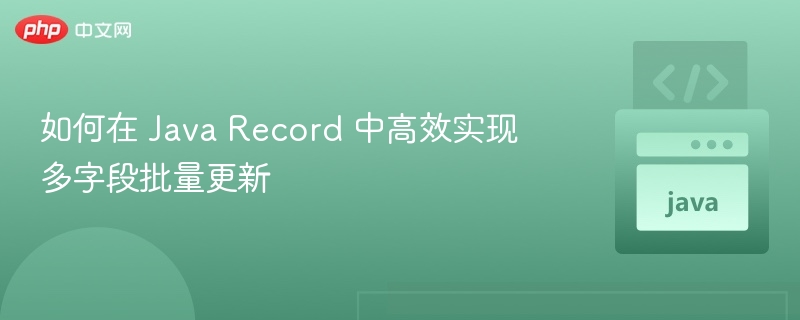 Java Record 多字段批量更新技巧