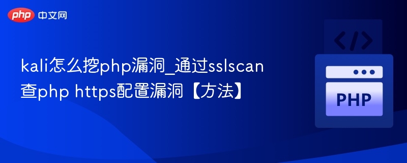 kali怎么挖php漏洞_通过sslscan查php https配置漏洞【方法】