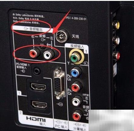 音频转换器连接电视功放教程