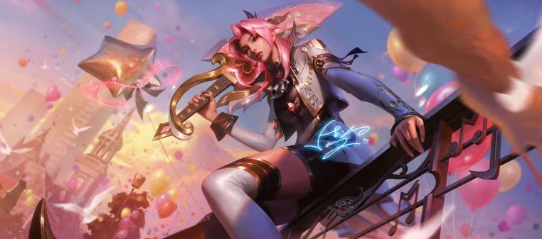 《英雄联盟手游》锐雯告白气球皮肤技能特效一览