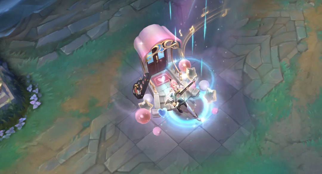 《英雄联盟手游》锐雯告白气球皮肤技能特效一览