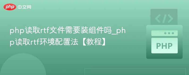 PHP读取RTF需配置组件吗？