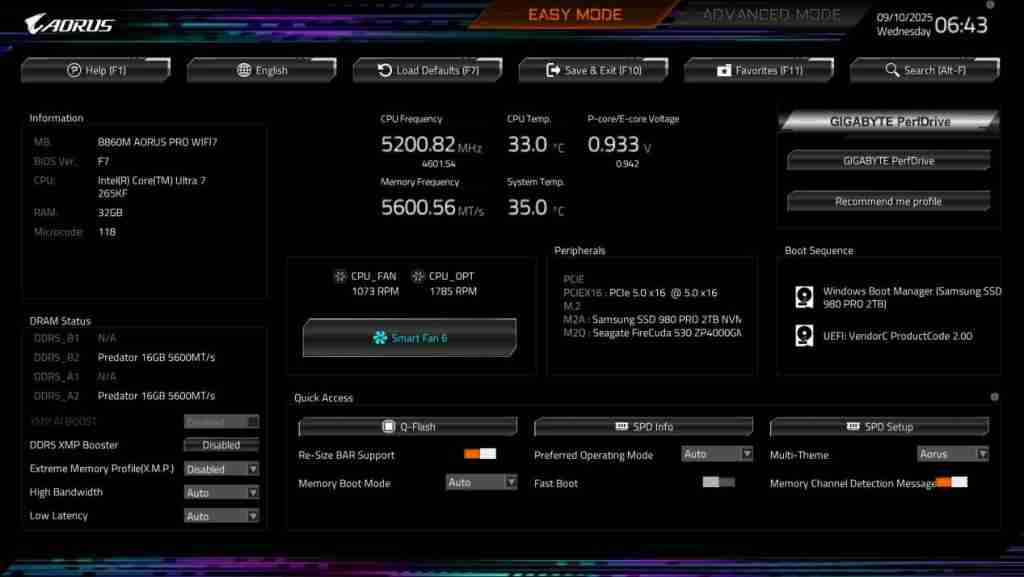 技嘉 B860M AORUS PRO WIFI7 电竞雕主板深度评测:主流价位下的高端电竞利器