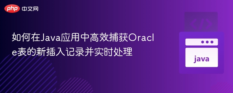 Java高效捕获Oracle新增记录实时处理方法