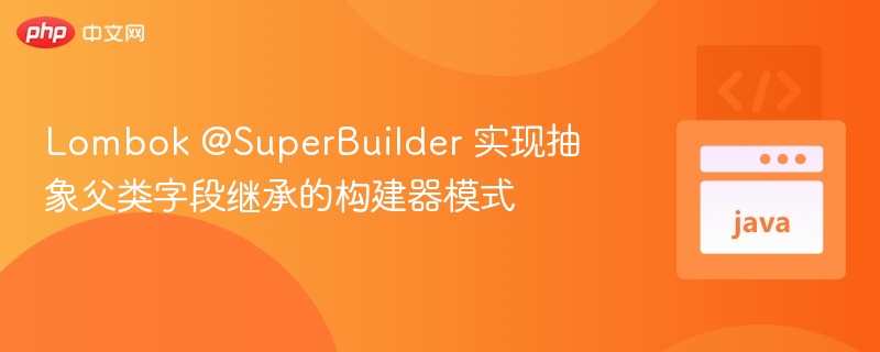 Lombok SuperBuilder 继承父类字段构建器实现