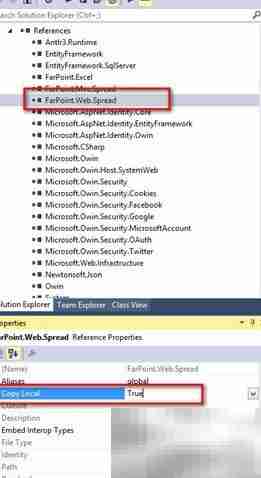 MVC5中使用Spread表格控件