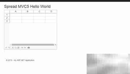 MVC5中使用Spread表格控件