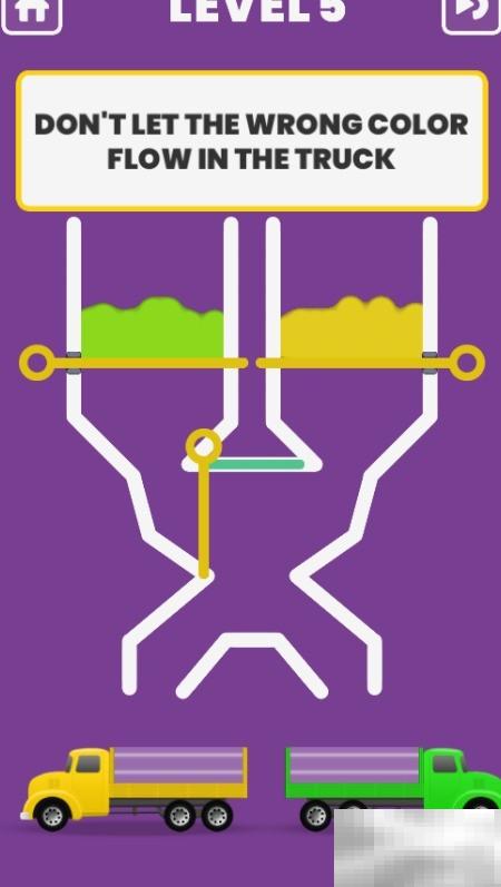 Water Fall Deluxe Level 5通关技巧