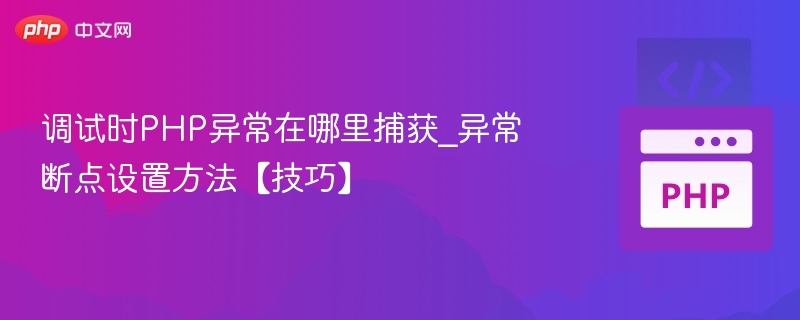 调试时PHP异常在哪里捕获_异常断点设置方法【技巧】