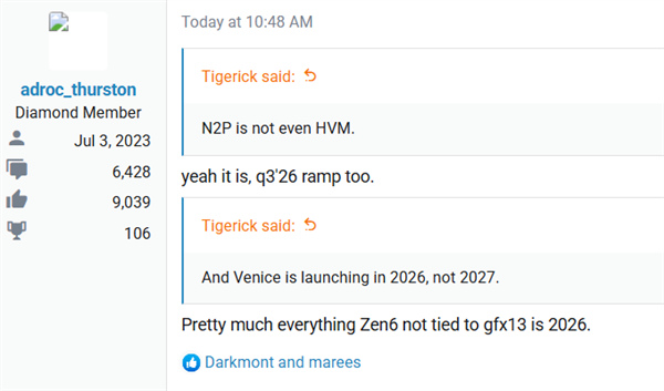 性能飞跃！AMD下代Zen6 CCD采用台积电2nm N2P：IOD为3nm N3P
