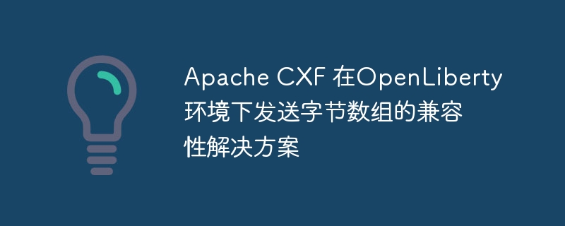Apache CXF 与 OpenLiberty 字节数组兼容方案