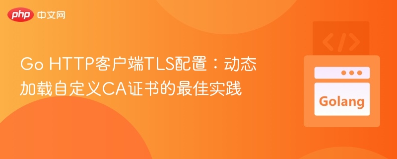 Go HTTP客户端动态加载CA证书配置指南