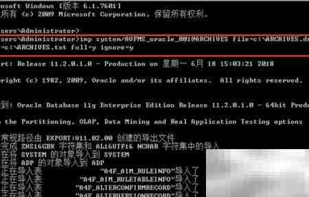 Oracle数据库导入技巧