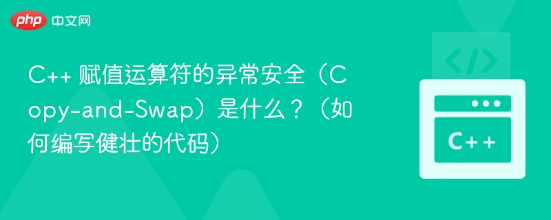C++ 赋值运算符异常安全怎么实现？