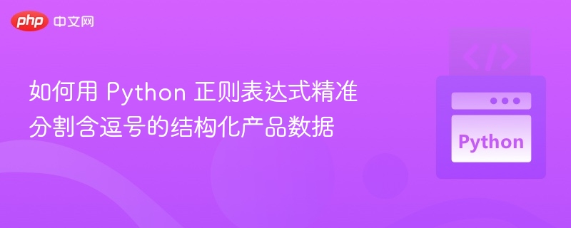 Python正则分割逗号结构化数据技巧