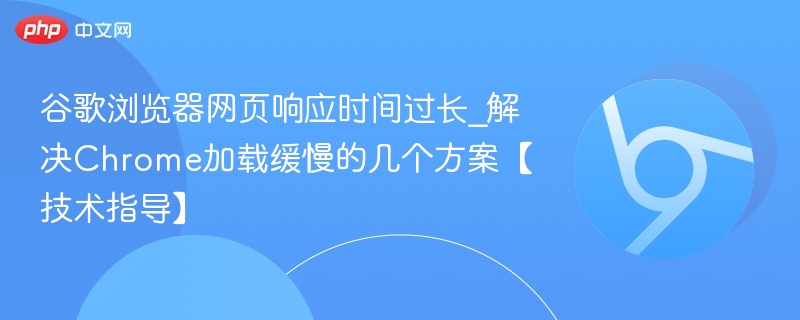 谷歌浏览器网页响应时间过长_解决Chrome加载缓慢的几个方案【技术指导】