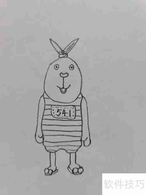 越狱兔：简单又可爱的兔子画法教程
