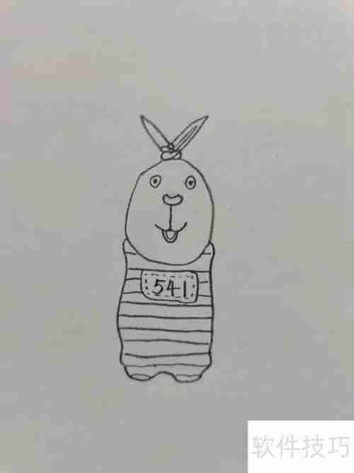 越狱兔：简单又可爱的兔子画法教程