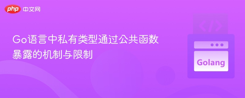 Go语言私有类型暴露机制解析