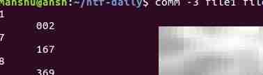 comm命令使用技巧