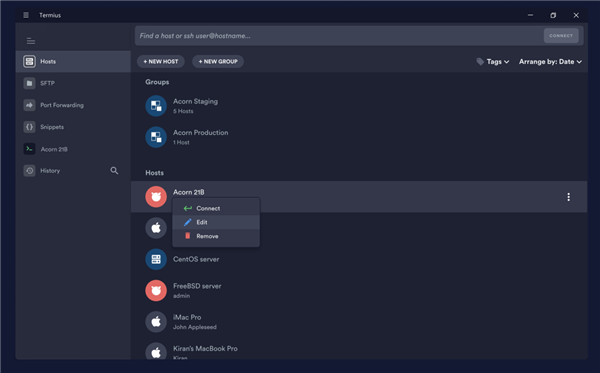 《termius》使用教程