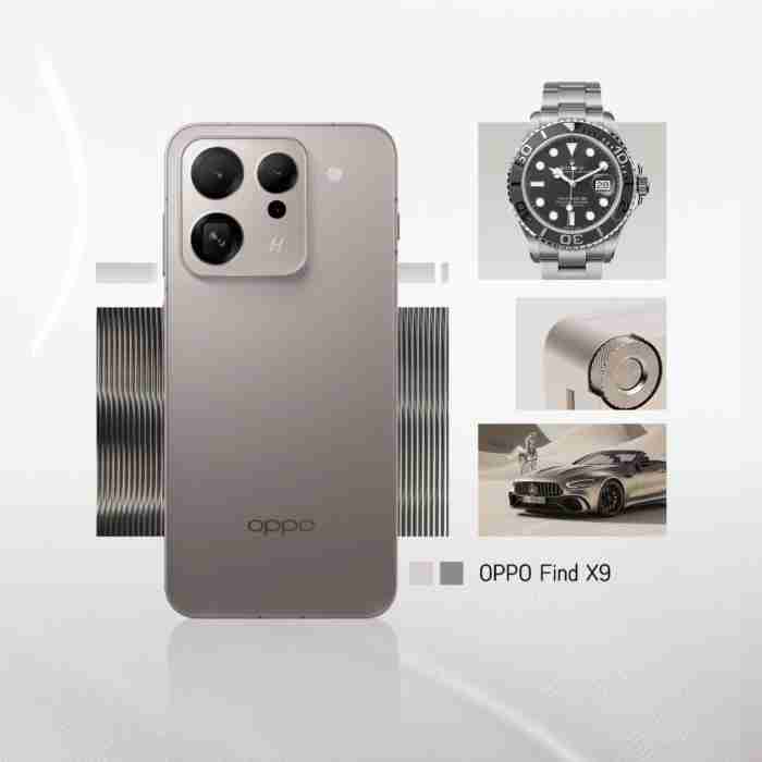 厚度不变电池升级!7.99mm 轻薄 + 超大电池,OPPO Find X9 标准版曝光