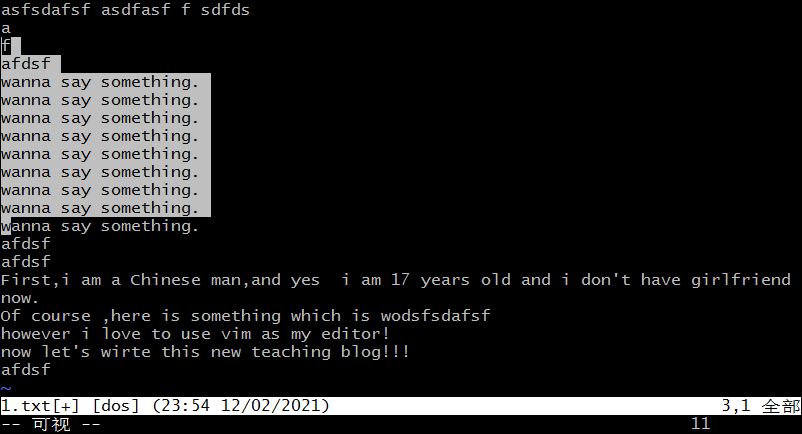 VIM编辑器学习 -1