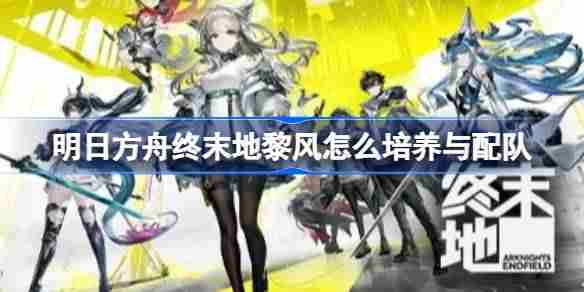 明日方舟终末地黎风怎么培养与配队-明日方舟终末地黎风培养材料一览