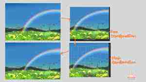 如何创建彩虹云