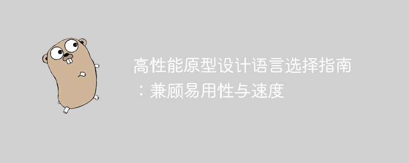 高效原型设计语言推荐：易用又快速