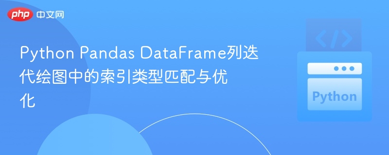 Pandas DataFrame列迭代绘图索引优化技巧