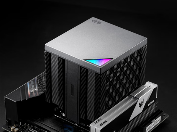 超频三RZ620M X风冷散热器首发219元起:小型双塔设计 三角散热鳍片