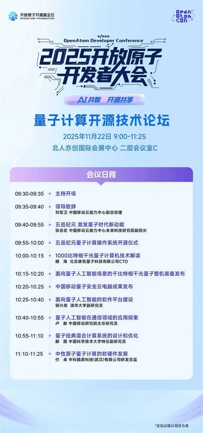 量子计算软件体系构建，开源技术论坛即将开启