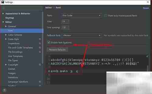 PyCharm字体设置指南