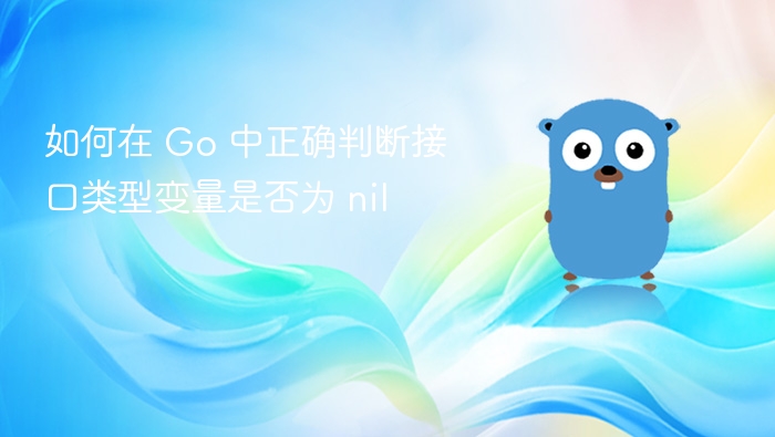如何在 Go 中正确判断接口类型变量是否为 nil
