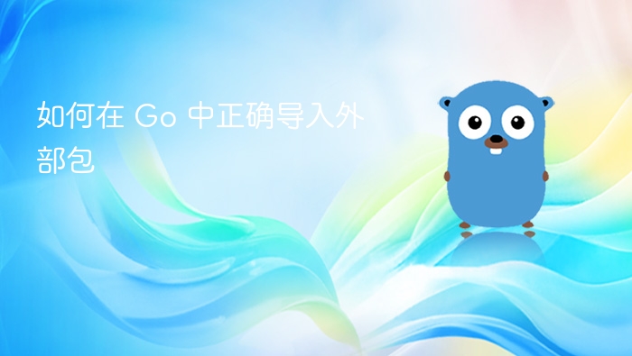 如何在 Go 中正确导入外部包
